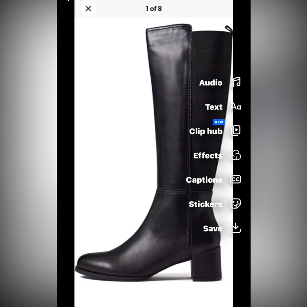 Woman’s Naturalizer leather knee boots size 10